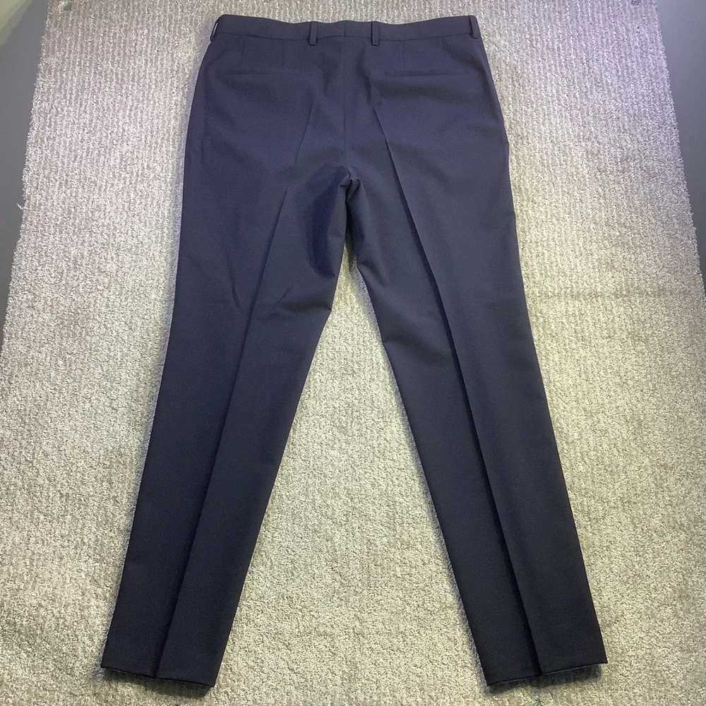 BOSS Hugo Boss Jasper Navy Blue Virgin‎ Wool 2 Piece Suit Regular Fit 42S NWT